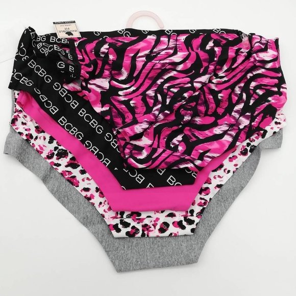 BCBGeneration Lot Of 5 Womens Cheeky Panties Multicolor Leopard Stretch M New - Picture 2 of 9